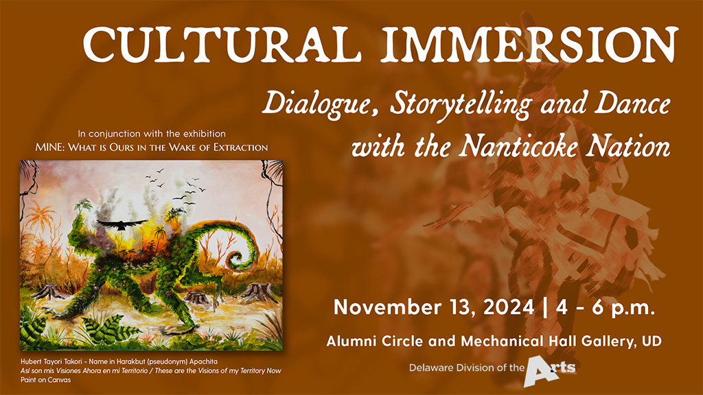 Cultural Immersion: Dialogue, Storytelling, and Dance with the Nanticoke Nation event flyer